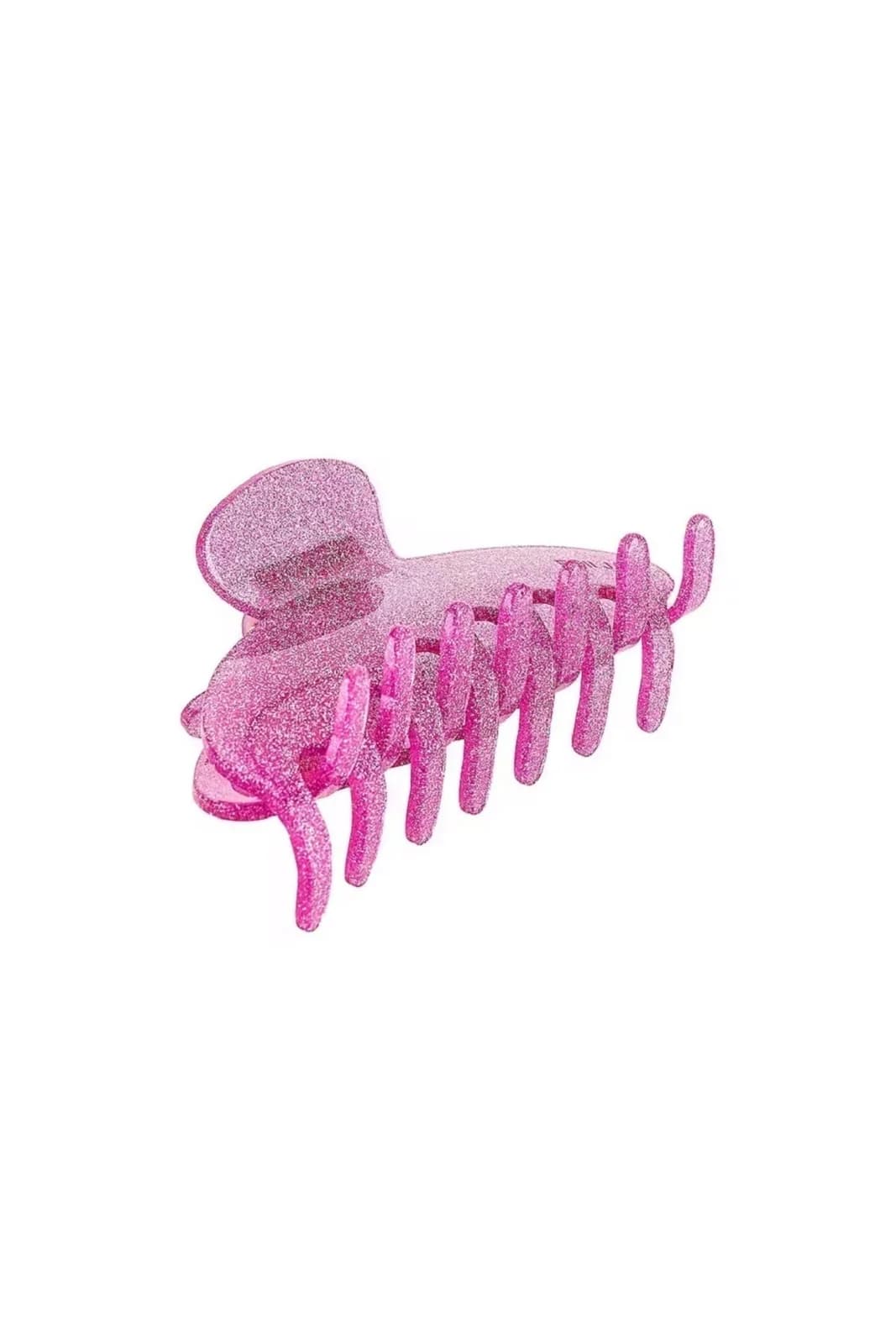 Kadın Simli Pembe Sıkı Saç Tokası, Kaliteli 10 Cm Kemik Mandal Toka 4 Al 3 Öde